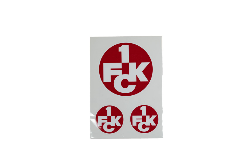 Aufkleber Logo rot