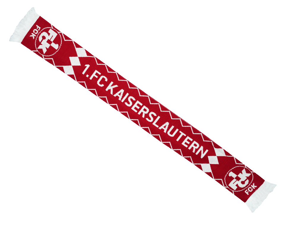 Schal Raute rot/weiß