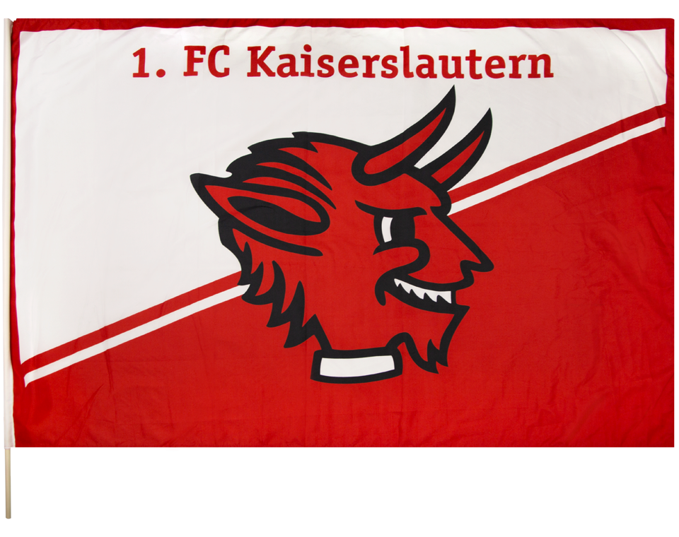 Stockfahne Teufelskopf