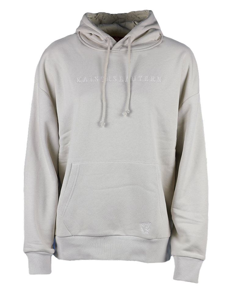 Hoodie Kaiserslautern gestickt grau