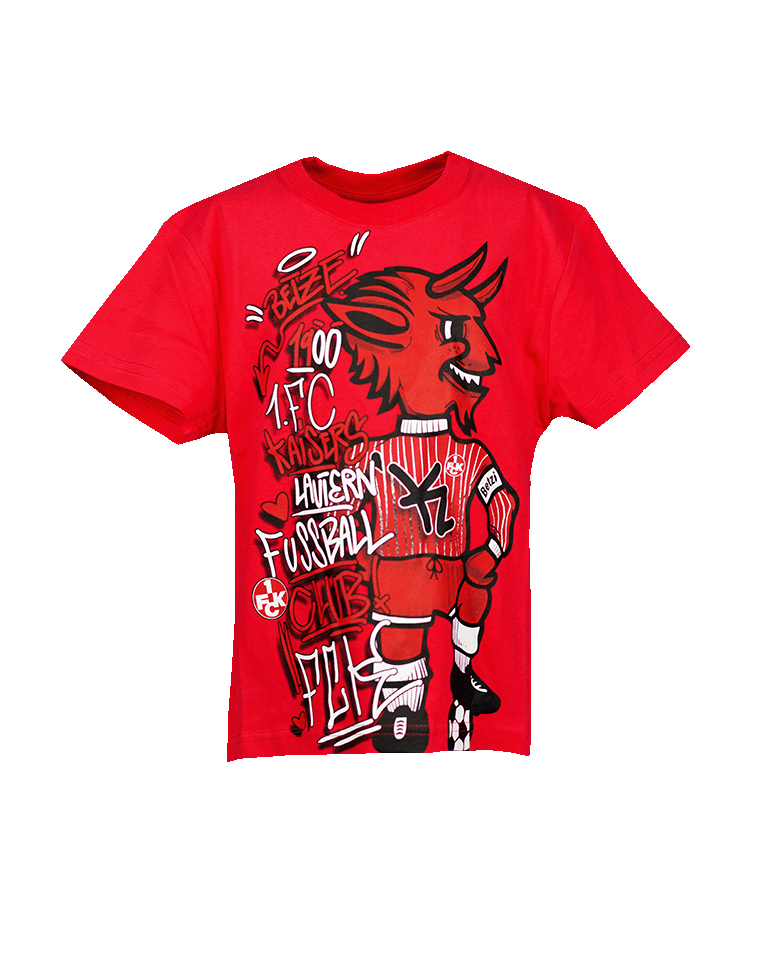 T-Shirt Kids Teufel rot