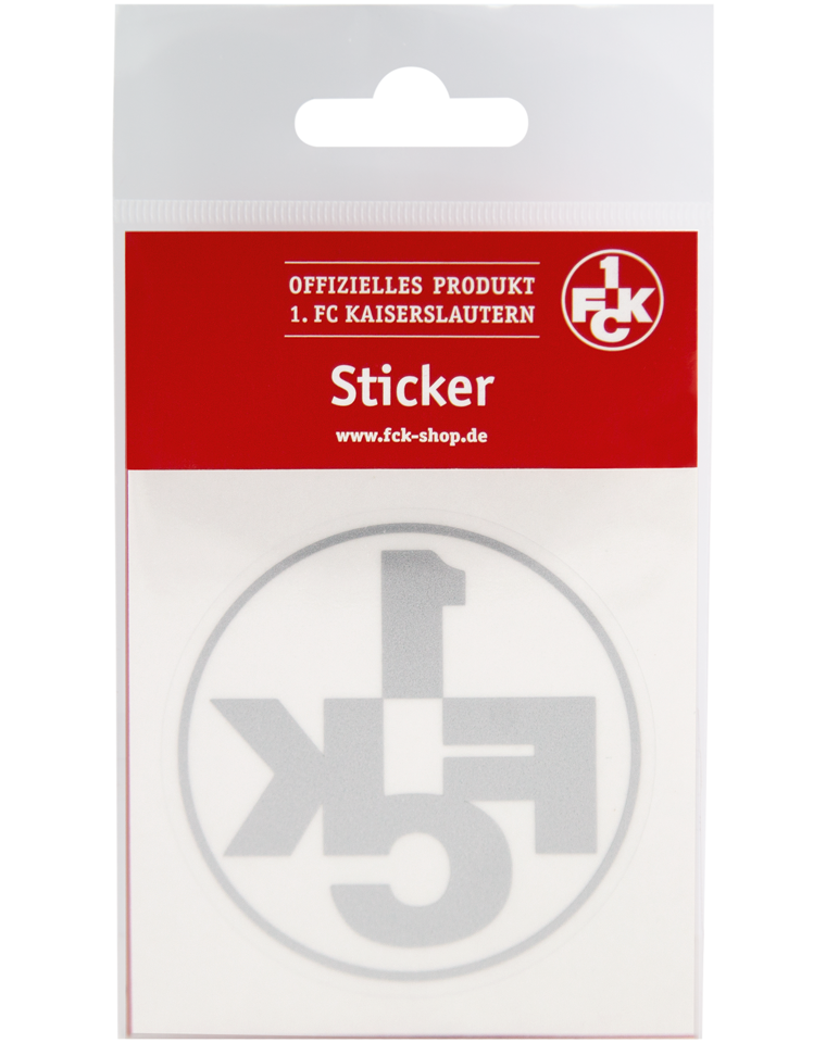 Aufkleber Innen Logo silber