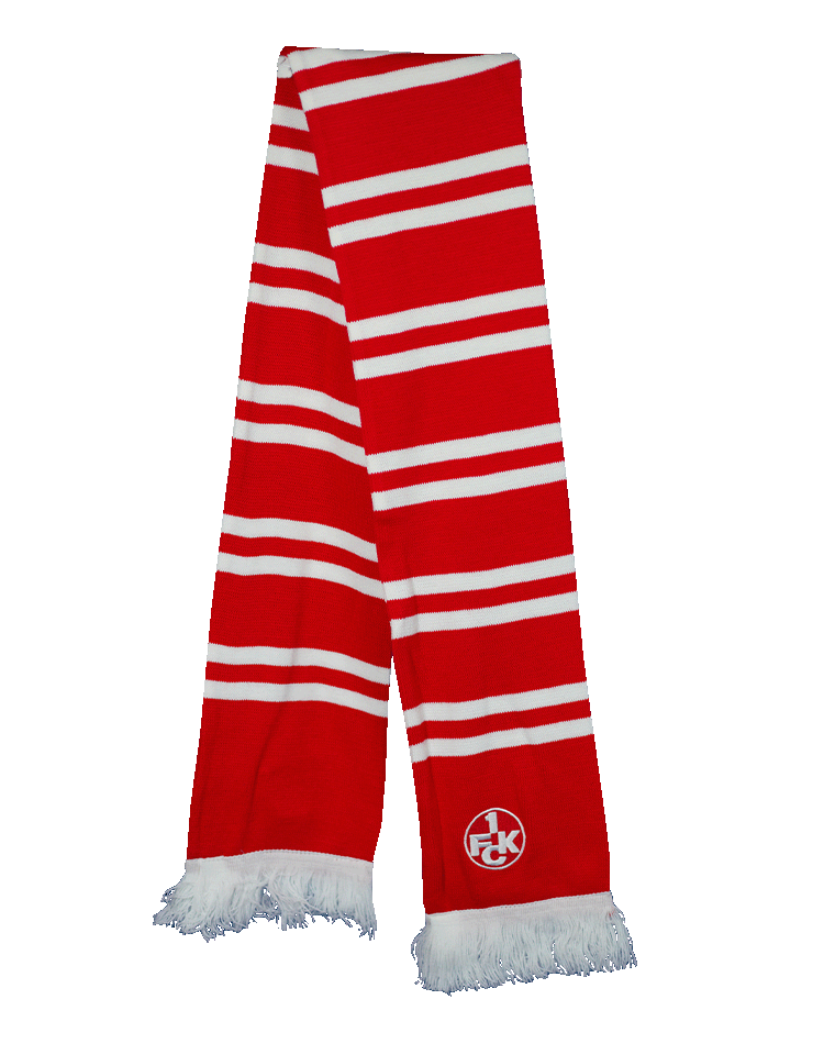 Schal Blockstreifen rot/weiß