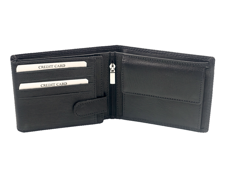 Geldbeutel Leder Logo 