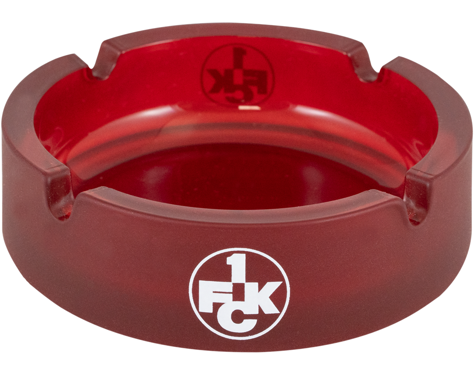 Aschenbecher Logo rot