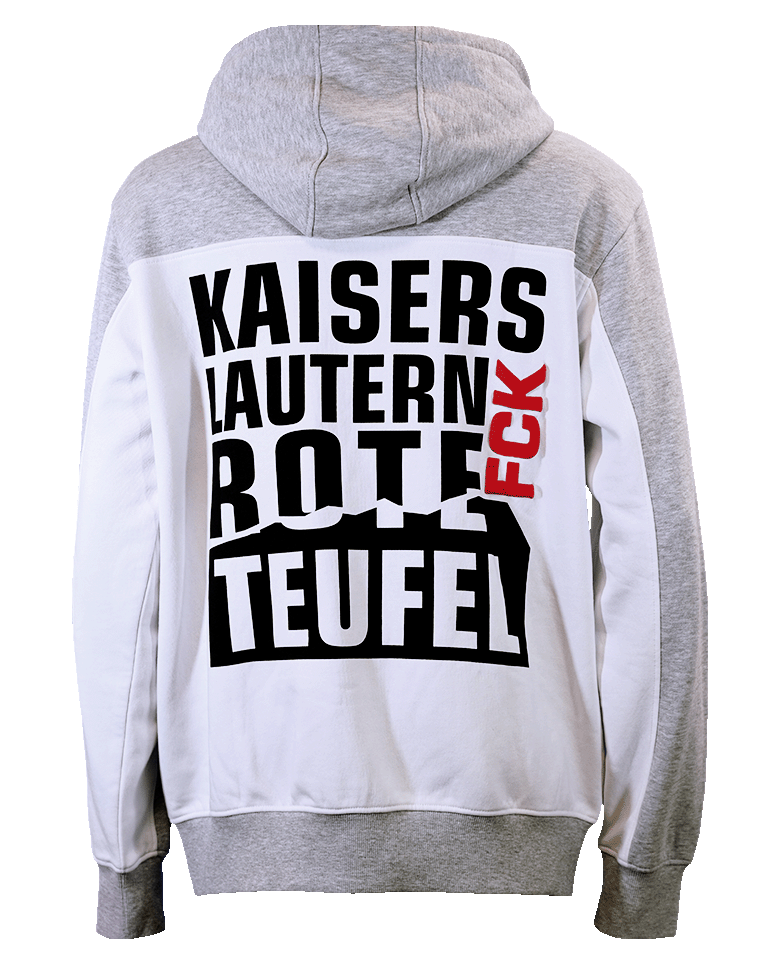 ZIP-Hoodie Kaiserslautern seit 1900 grau/weiß