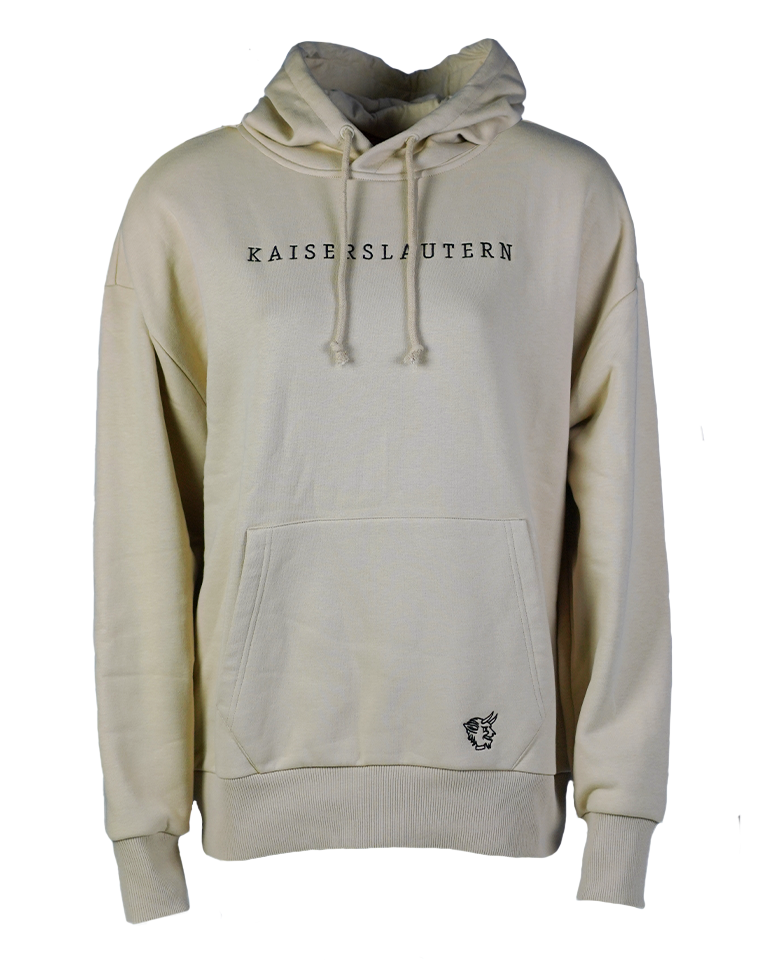 Hoodie Kaiserslautern gestickt beige