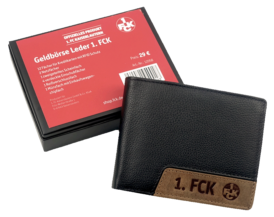 Geldbeutel Leder 1. FCK