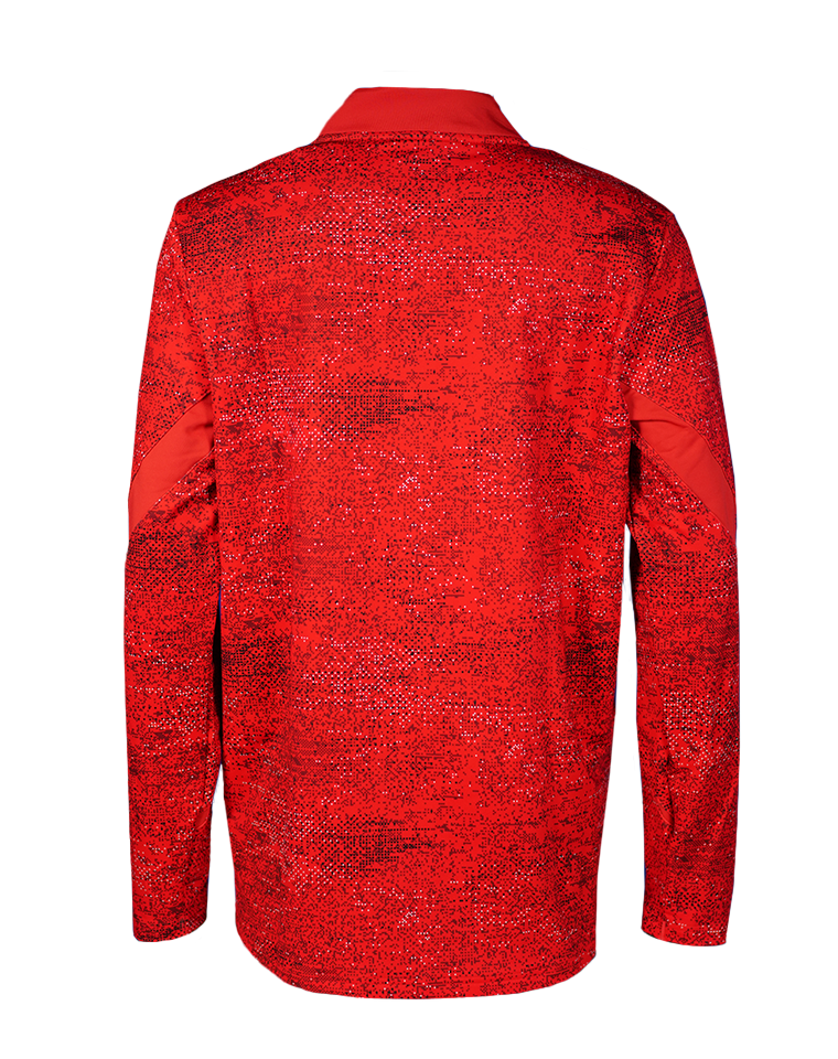 Trainingstop 1/4-Zipper 24/25 rot meliert