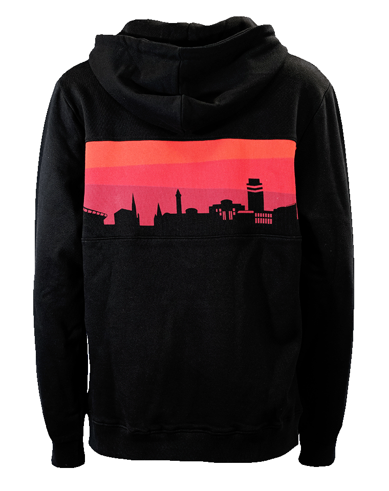 Hoodie Skyline schwarz