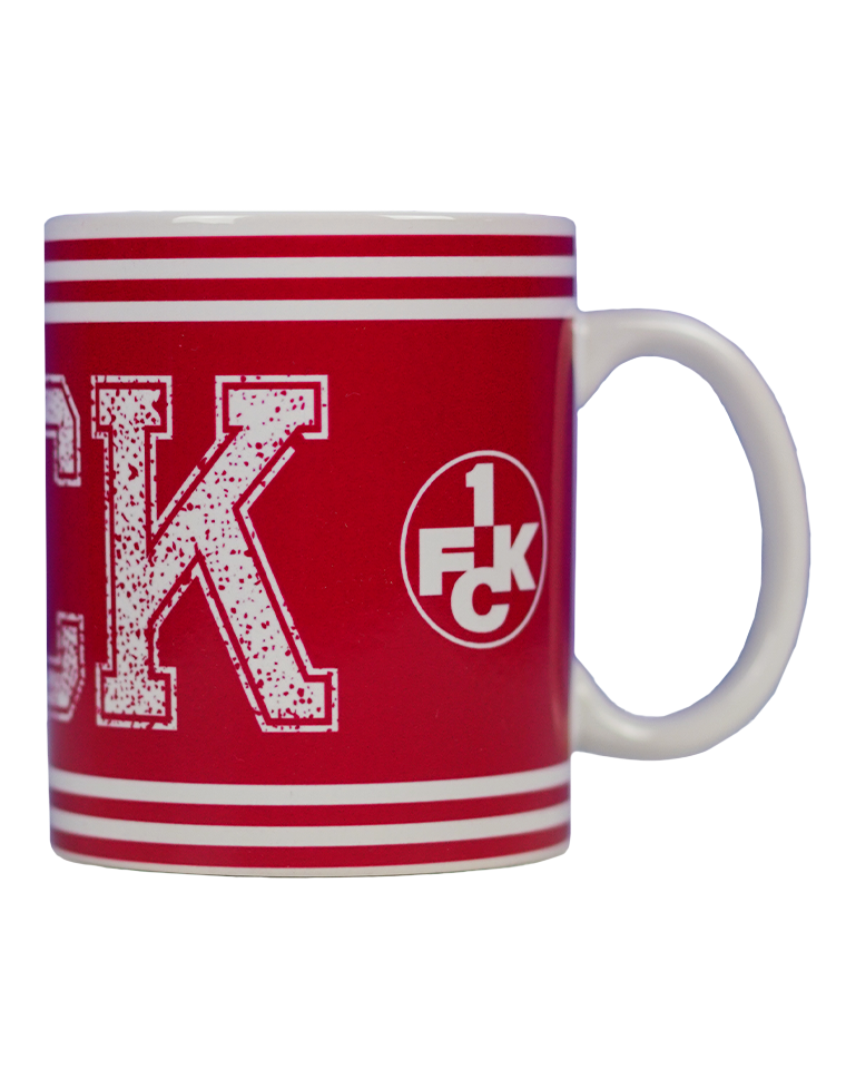 Tasse FCK rot/weiß