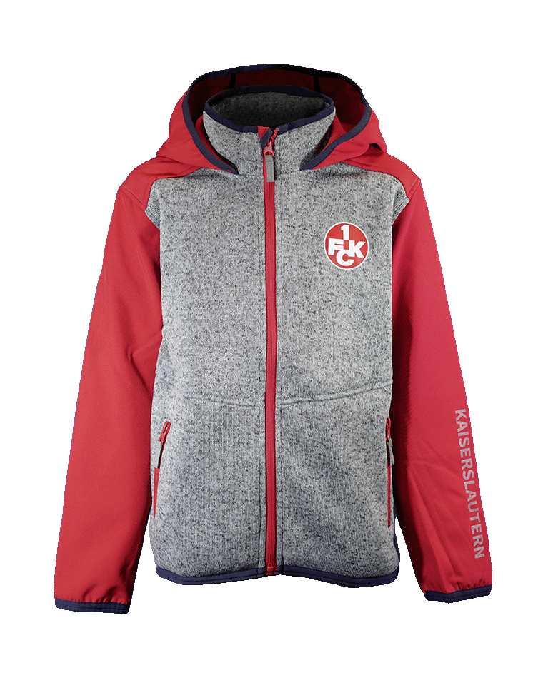 Fleece Jacket Kids Ärmel Rot