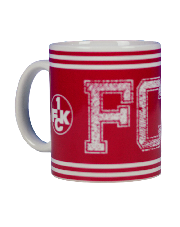 Tasse FCK rot/weiß