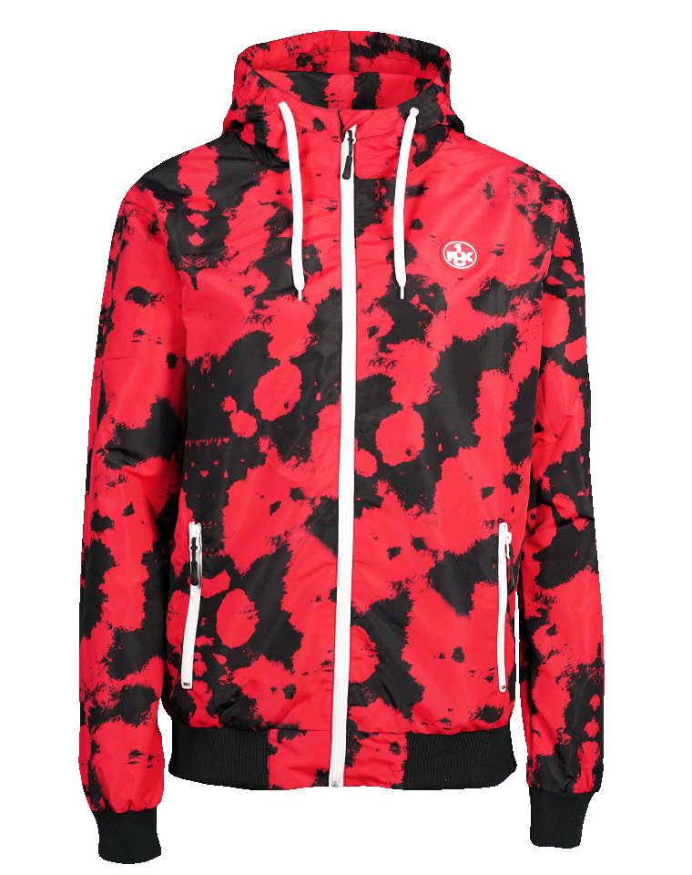 Windbreaker rot/schwarz