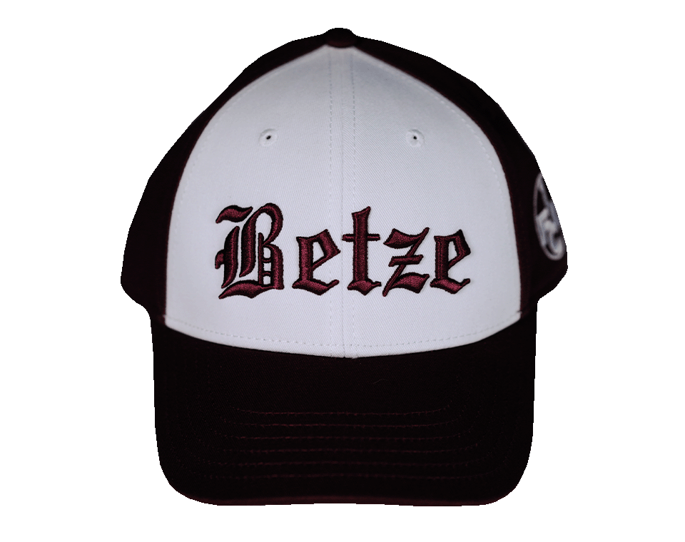 Cap Betze bordeaux / weiß