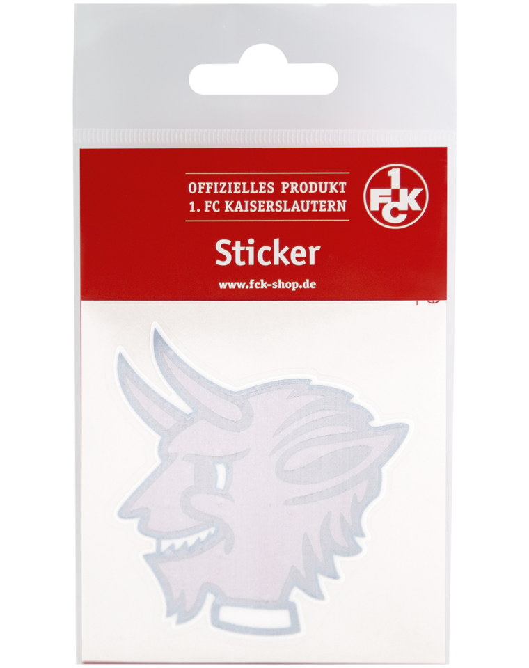 Aufkleber Innen Teufelskopf