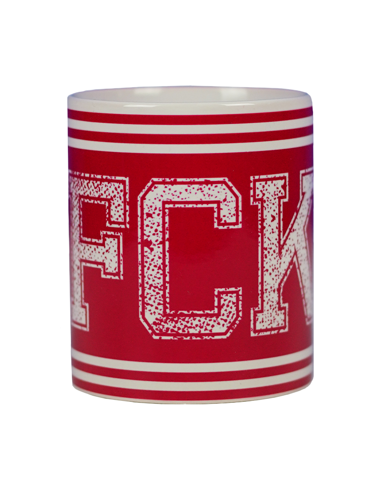 Tasse FCK rot/weiß