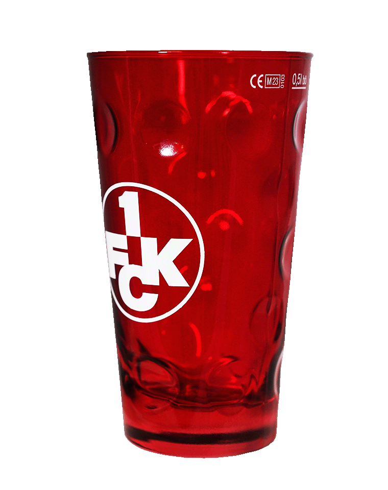 Dubbeglas rot besprüht 