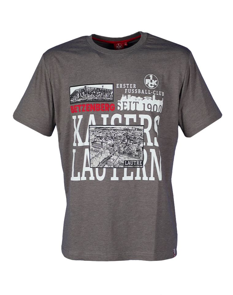 T-Shirt Stadt grau