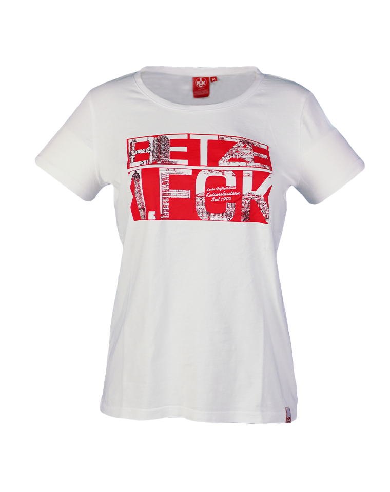 T-Shirt Damen Betze / 1. FCK weiß