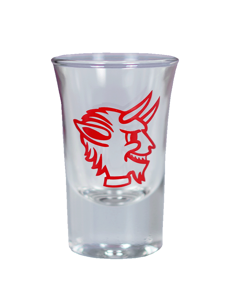 Schnapsglas Teufelskopf