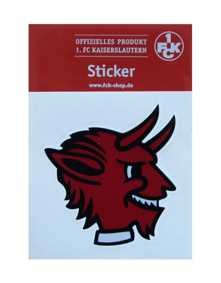Aufkleber Teufelskopf