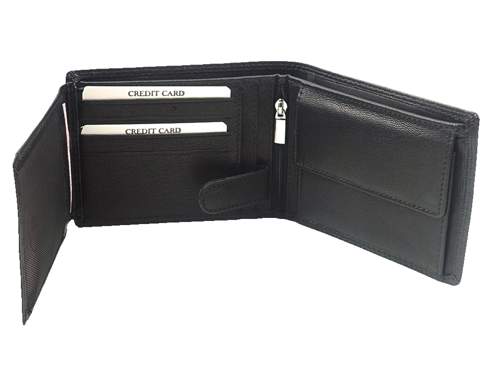 Geldbeutel Leder Logo 